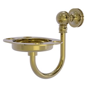 Allied Brass Mambo Brass Tumbler and Toothbrush Holder in Unlacquered Brass