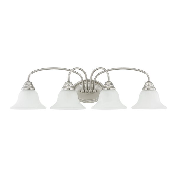 Livex Lighting Edgemont 4-light Nickel Traditional Vanity Light