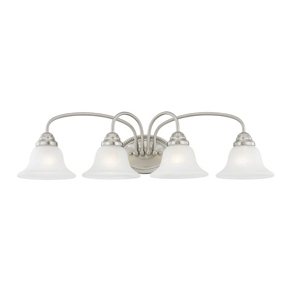 Livex Lighting Edgemont 4-light Nickel Traditional Vanity Light