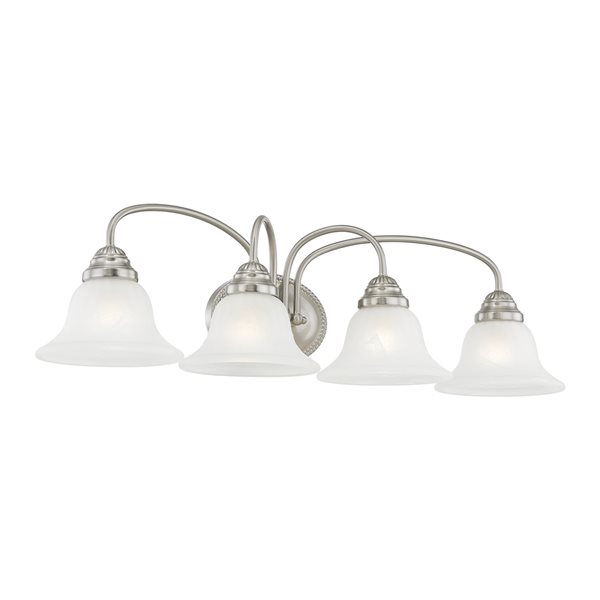 Livex Lighting Edgemont 4-light Nickel Traditional Vanity Light