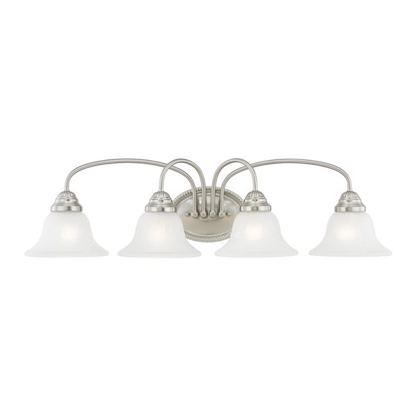 Livex Lighting Edgemont 4-light Nickel Traditional Vanity Light