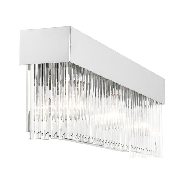 Livex Lighting Norwich 23.25-in W 3-light Polished Chrome Modern/contemporary Wall Sconce