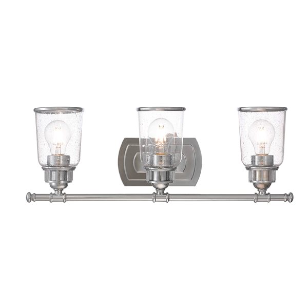 Livex Lighting Lawrenceville 3-light Chrome Traditional Vanity Light