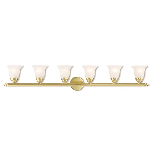 Livex Lighting Neptune 6-light Brass Traditional Vanity Light