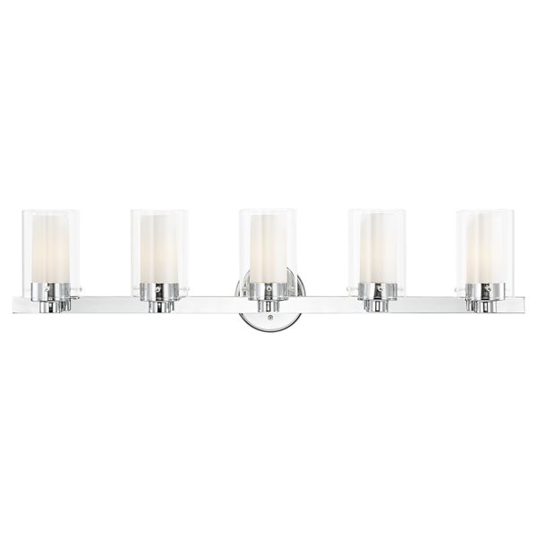 Livex Lighting Manhattan 5-light Chrome Modern/contemporary Vanity ...
