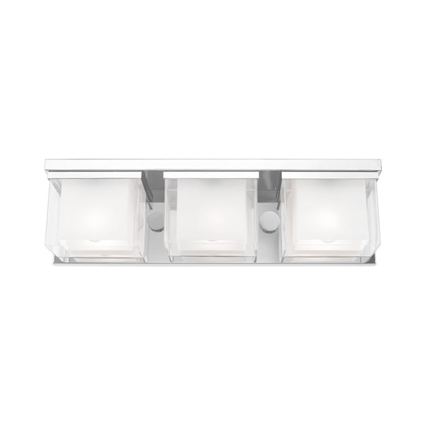 Livex Lighting Duval 3-light Chrome Modern/contemporary Vanity Light