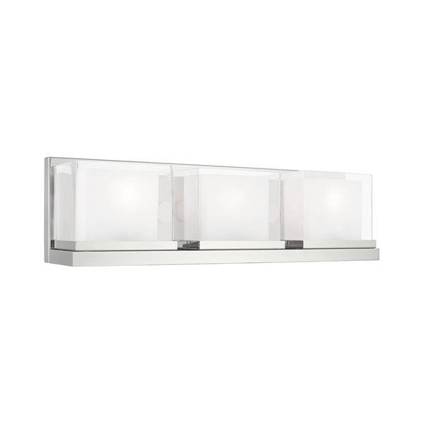 Livex Lighting Duval 3-light Chrome Modern/contemporary Vanity Light