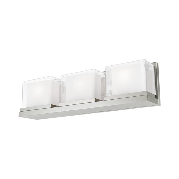 Livex Lighting Duval 3-light Chrome Modern/contemporary Vanity Light