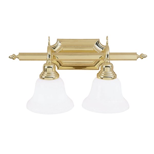 Livex Lighting French Regency 2light Brass Traditional Vanity Light