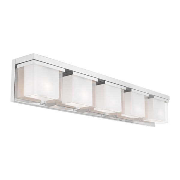 Livex Lighting Duval 5-light Chrome Modern/contemporary Vanity Light