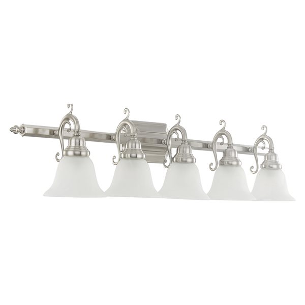 Livex Lighting French Regency 5light Nickel Traditional Vanity Light
