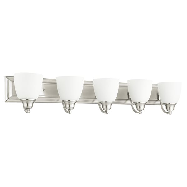 Livex Lighting Springfield 5-light Nickel Transitional Vanity Light