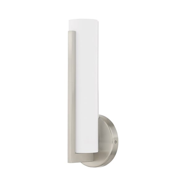 Livex Lighting Visby 4.38-in W 0-light Brushed Nickel Modern/contemporary Wall Sconce