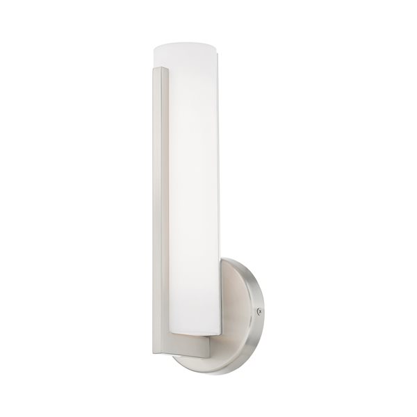 Livex Lighting Visby 4.38-in W 0-light Brushed Nickel Modern/contemporary Wall Sconce