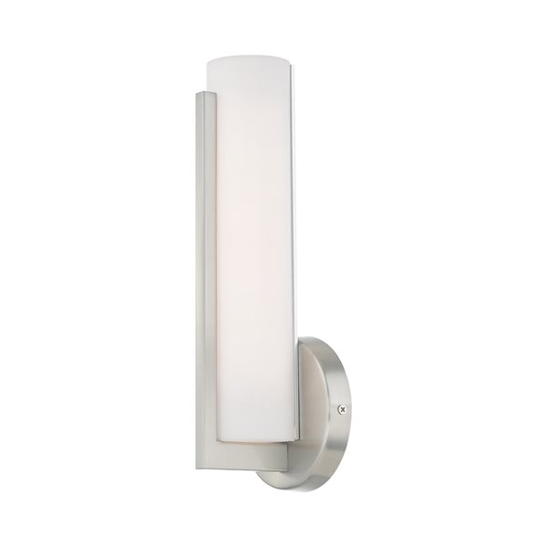 Livex Lighting Visby 4.38-in W 0-light Brushed Nickel Modern/contemporary Wall Sconce