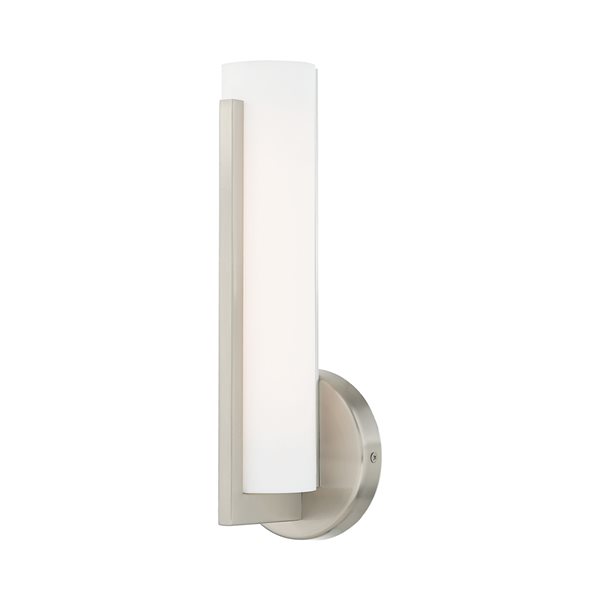 Livex Lighting Visby 4.38-in W 0-light Brushed Nickel Modern/contemporary Wall Sconce