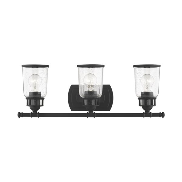 Livex Lighting Lawrenceville 3-light Black Traditional Vanity Light ...