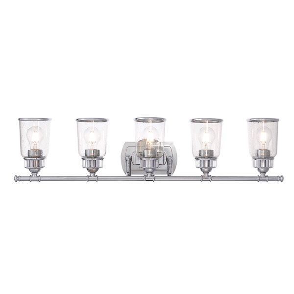 Livex Lighting Lawrenceville 5-light Chrome Traditional Vanity Light