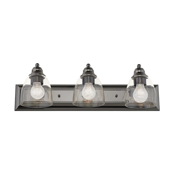 Livex Lighting Birmingham 3-Light Black Transitional Vanity Light