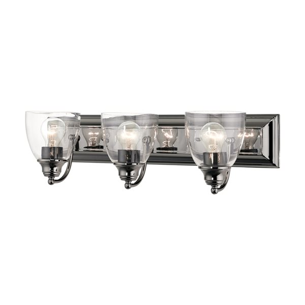 Livex Lighting Birmingham 3-Light Black Transitional Vanity Light