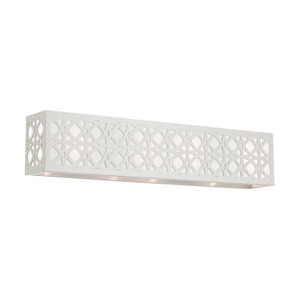 Livex Lighting Calinda 4-Light Nickel Transitional Vanity Light