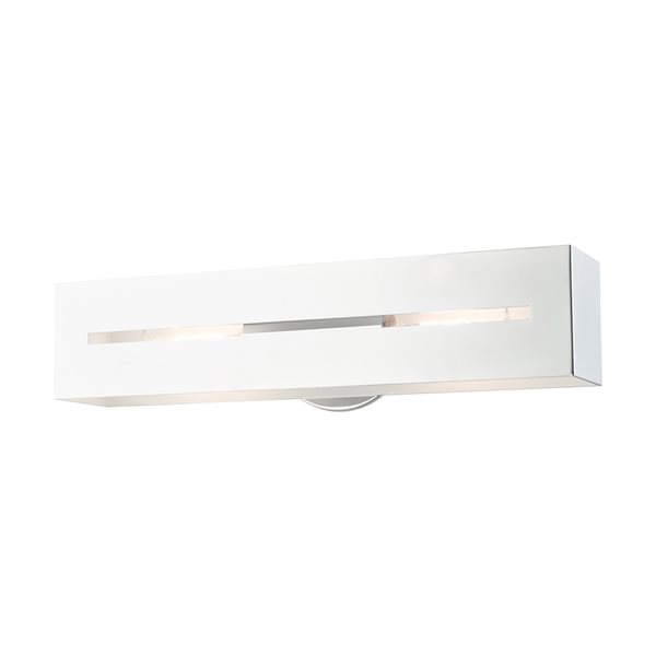 Livex Lighting Soma 2-Light Chrome Industrial Vanity Light