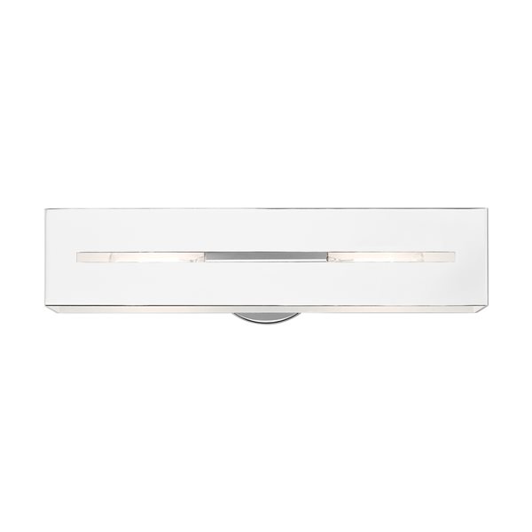 Livex Lighting Soma 2-Light Chrome Industrial Vanity Light