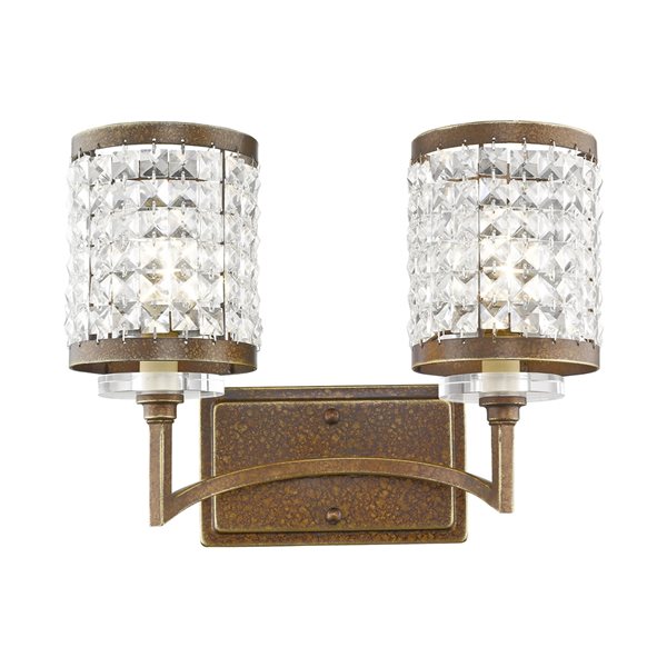 Livex Lighting Grammercy 2-Light Bronze Transitional Vanity Light