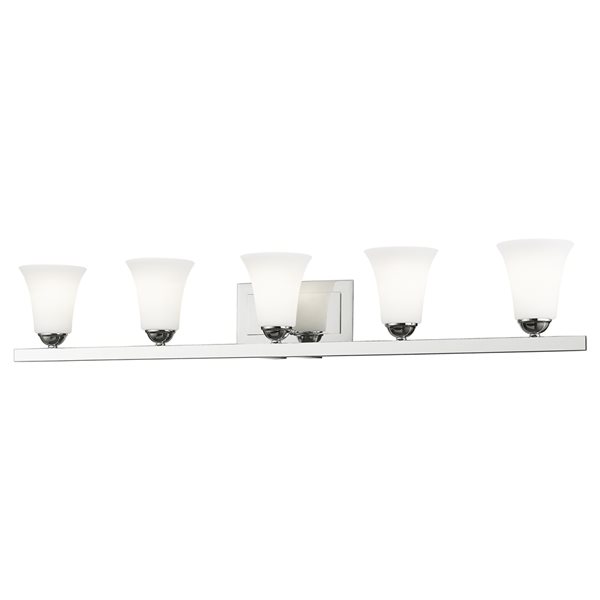 Livex Lighting Ridgedale 5-Light Chrome Transitional Vanity Light