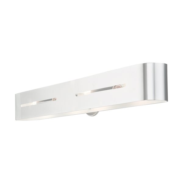 Livex Lighting Ravena 4-Light Chrome Industrial Vanity Light