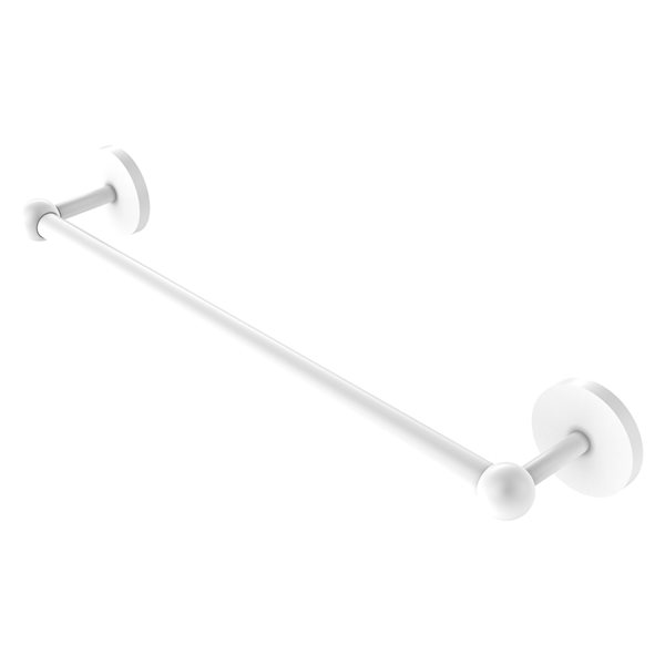 Allied Brass Prestige Skyline 18-in Matte White Wall Mount Single Towel Bar