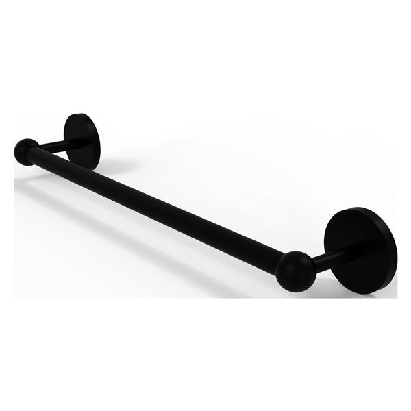 Allied Brass Prestige Skyline 30-in Matte Black Wall Mount Single Towel Bar