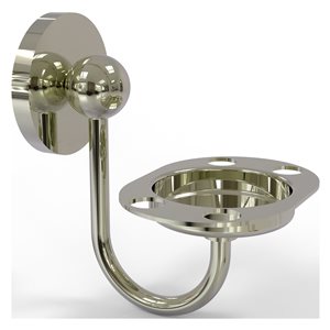 Allied Brass Prestige Skyline Polished Nickel Brass Tumbler and Toothbrush Holder