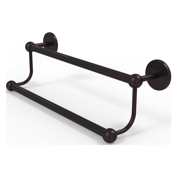Allied Brass Prestige Skyline 18-in Antique Bronze Wall Mount Double Towel Bar