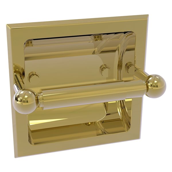 Allied Brass Prestige Skyline Unlacquered Brass Recessed Double Post   330905964 MainImage 001 L 