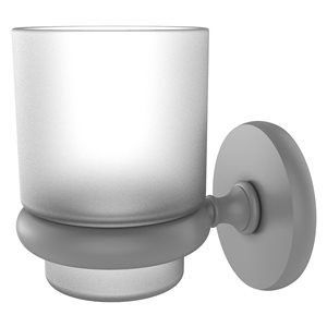 Allied Brass Prestige Skyline Matte Grey Brass Tumbler Holder