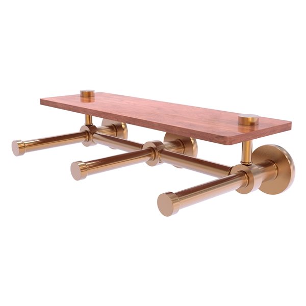 Allied Brass Double Post Wall Mount Prestige Skyline Brushed Bronze Toilet Paper Holder