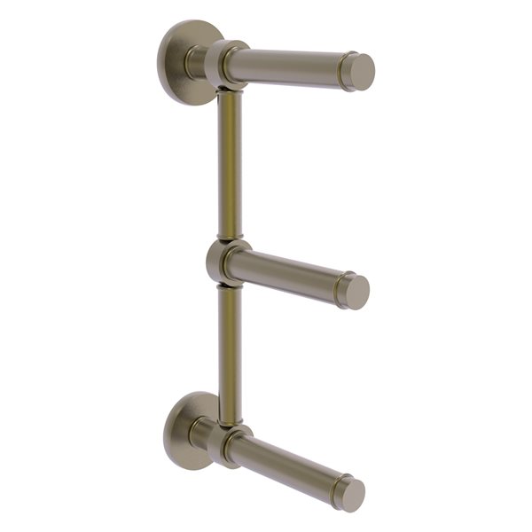 Allied Brass Antique Brass Wall Mount Prestige Skyline Double Post Toilet Paper Holder