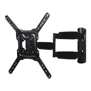 RCA Full Motion Wall Black TV Mount for TVs up to 60-in (Hardware Included)