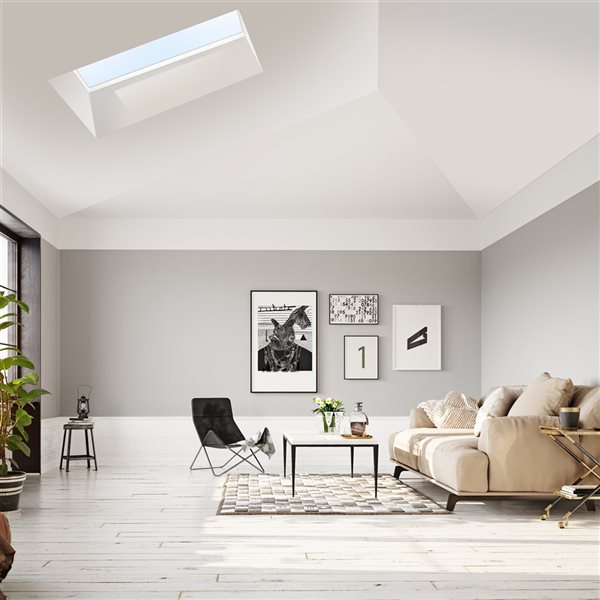 Columbia Double Glazed Clear 46.5 x 70.5 Acrylic Dome Skylight - Brown