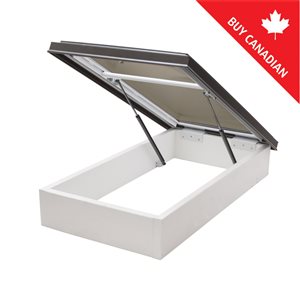 Columbia Skylights Double Glazed Bronze Roof Access Hatch with Black Frame- 30.5-in x 46.5-in