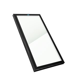 Columbia Double Glazed Neat 22.5 x 30.5 Curb Mount Glass Fixed Skylight - Black