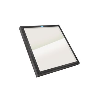 Columbia Skylights Double Glazed Bronze Glass Curb Mount Fixed Skylight with Black Frame- 22.5-in x 22.5-in