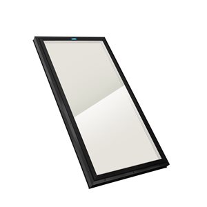 Columbia Skylights Double Glazed Bronze Glass Curb Mount Fixed Skylight with Black Frame- 30.5-in x 70.5-in