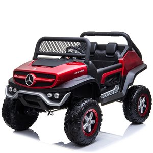 Voltz Toys 2-Seater Electric Ride-on Unimog with Parental Control - Red