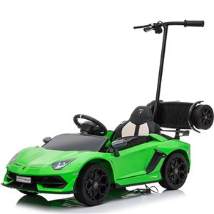 Voltz Toys Electric Ride-On 12 V Green Lamborghini AVj with Parental Control