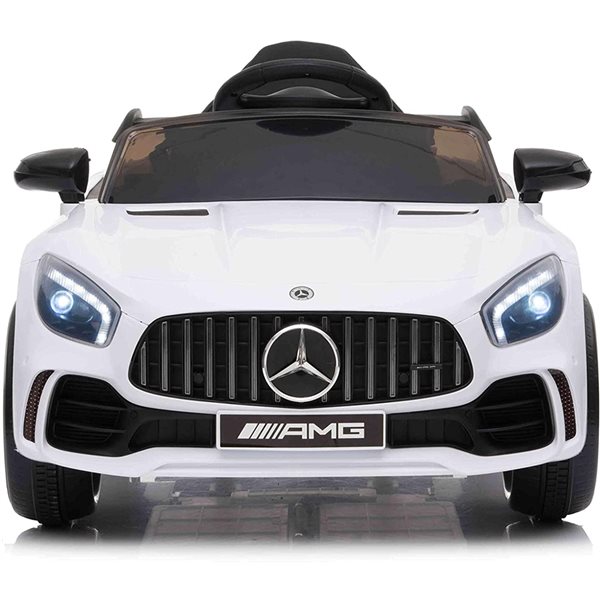 Voltz Toys Electric Ride-on Mercedes-Benz 12 V White GT-R with Parental Control