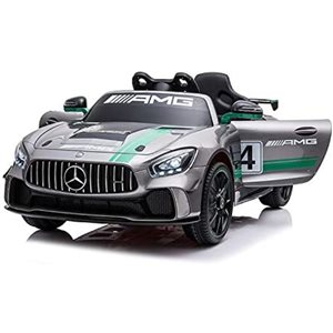 Voltz Toys Electric Ride-On 12 V Mercedes-Benz AMG with Parental Control - Silver