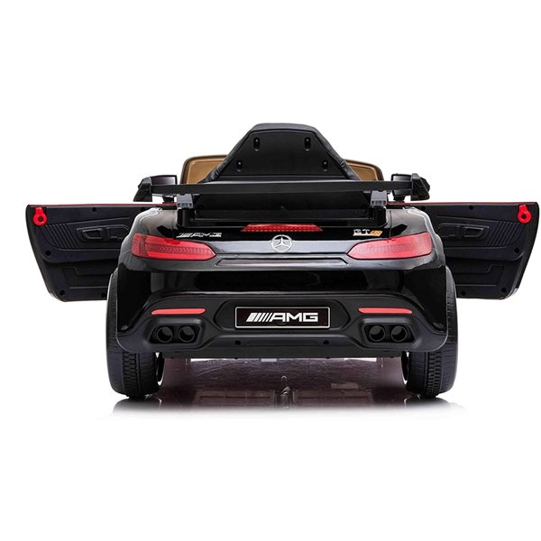 Voltz Toys Electric Ride-on Mercedes-Benz 12 V Black GT-R with Parental Control