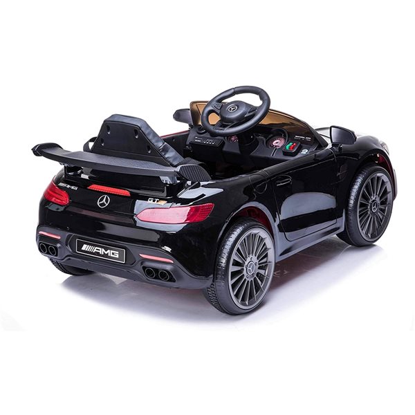 Voltz Toys Electric Ride-on Mercedes-Benz 12 V Black GT-R with Parental Control